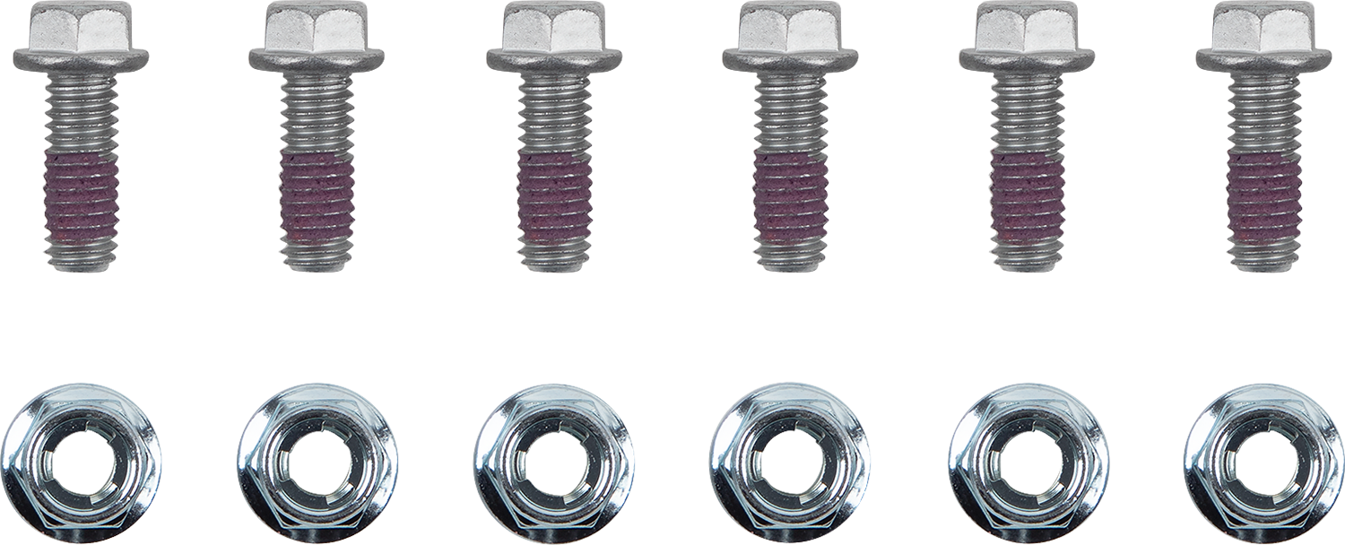 MOTO-MASTER Brake Rotor Bolts - Bolts / Brake Rotor / Torx w/Nuts / M6 x 16 / 6-Pack 2401-1611