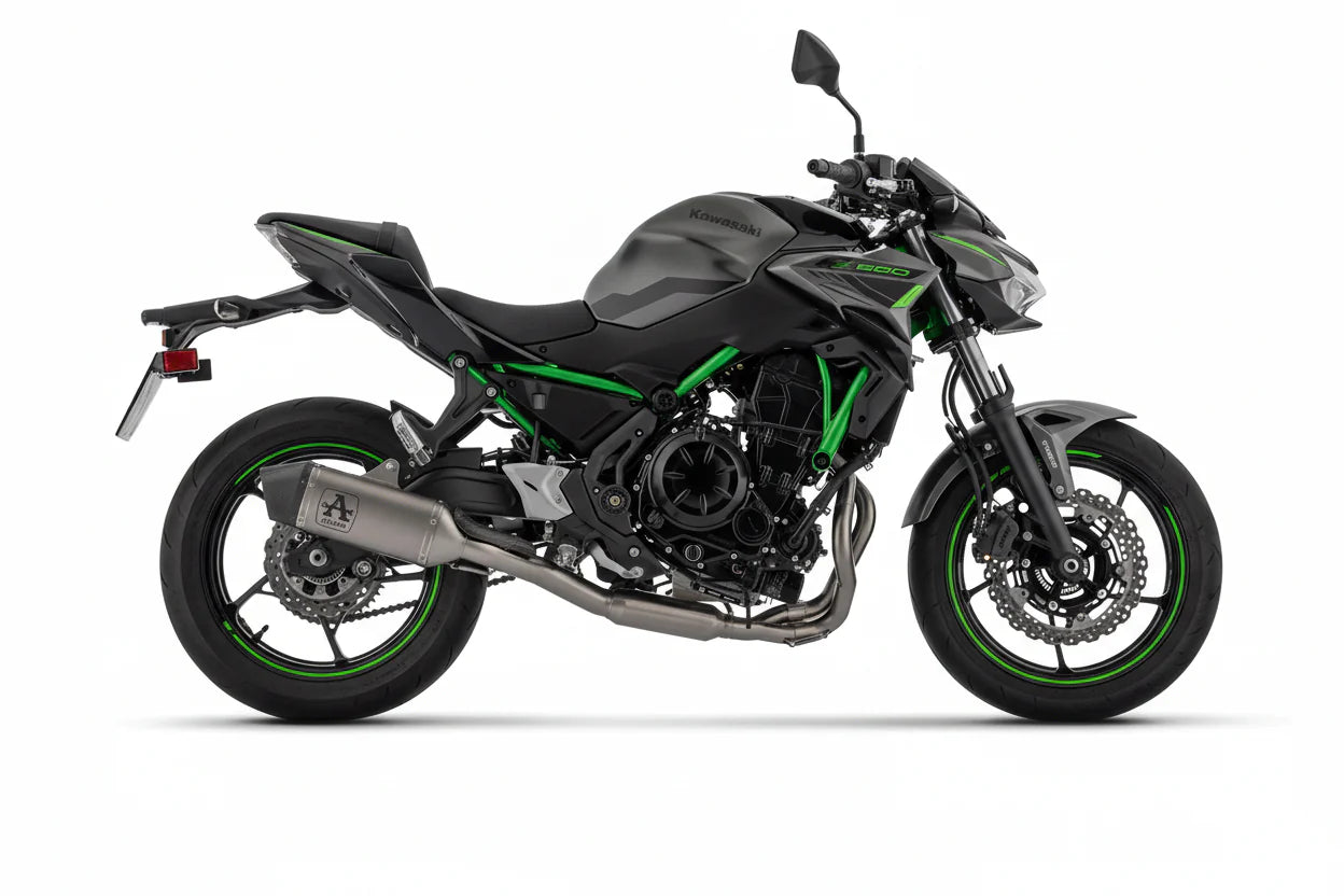 Arrow Kawasaki Z650 / Ninja 650 / Versys 650 E5+ 2025 Full System With Veloce Titanium Silencer - 77501vl