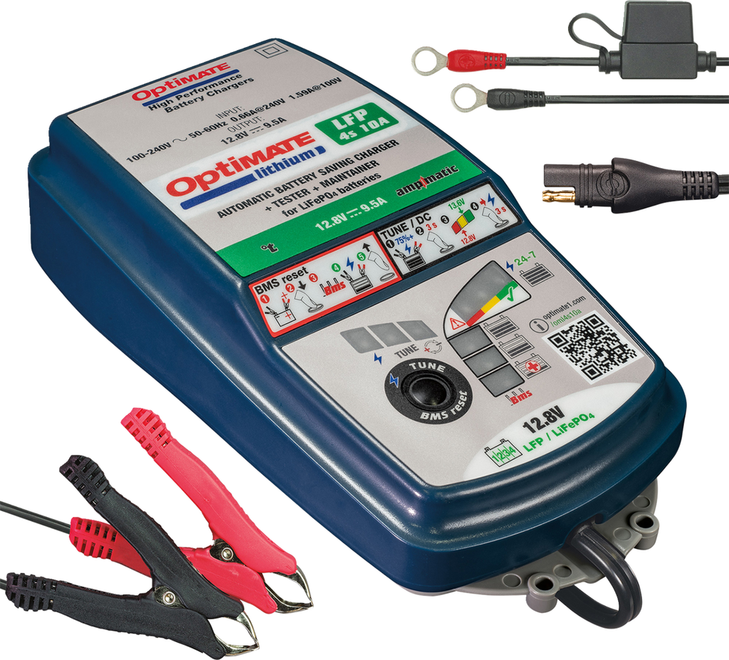 TECMATE OptiMate™ Lithium LFP 4S Battery Charger and Maintainer - Battery Charger/Maintainer / Lithium 3807-0576