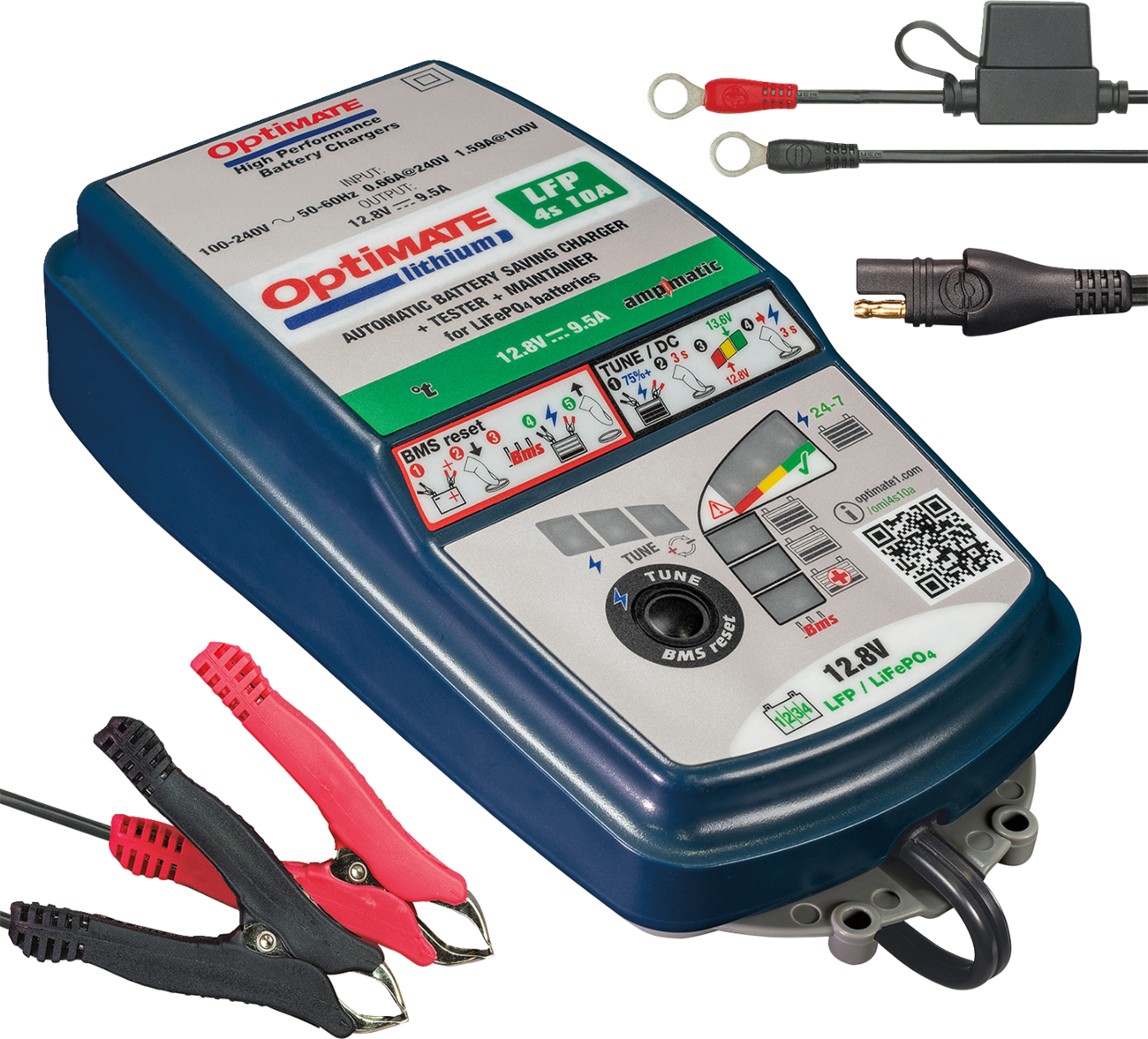TECMATE OptiMate™ Lithium LFP 4S Battery Charger and Maintainer - Battery Charger/Maintainer / Lithium 3807-0576