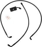LA CHOPPERS Midnight Braided Brake Line Kit - Brake Lines / 15" / 17" Ape Hanger Handlebars / Midnight 1741-5493