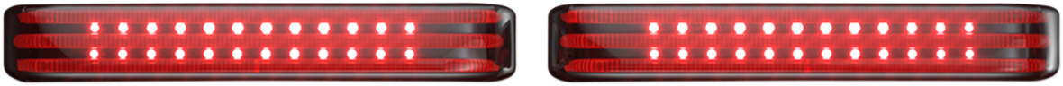 CUSTOM DYNAMICS Saddlebag LED Lights - Sequential / Chrome/Smoke 2040-2582