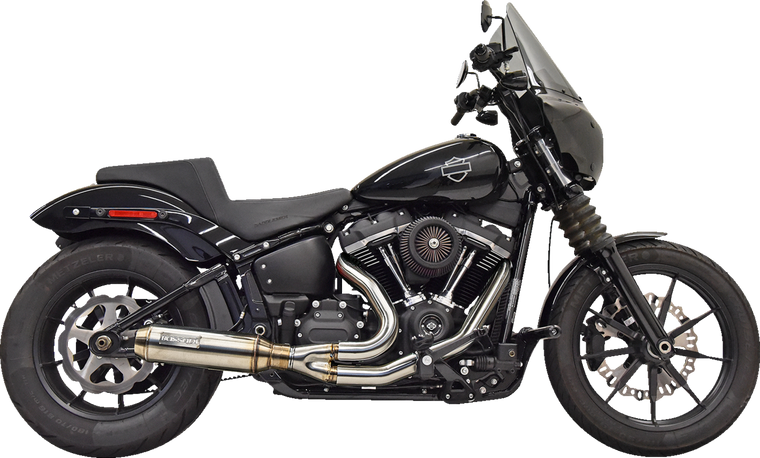 BASSANI XHAUST 2-into-1 Super Bike Exhaust System with 4" Muffler