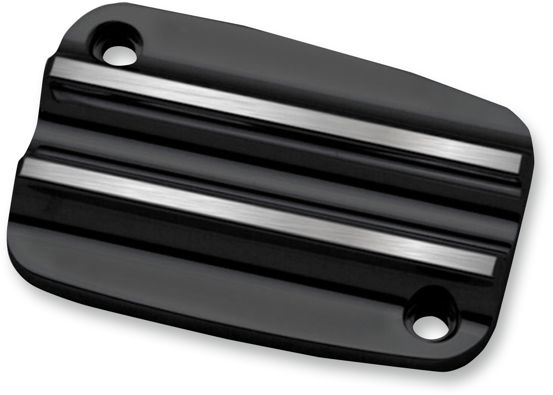 COVINGTONS Master Cylinder Cover - Clutch / Finned / Black 0610-1961