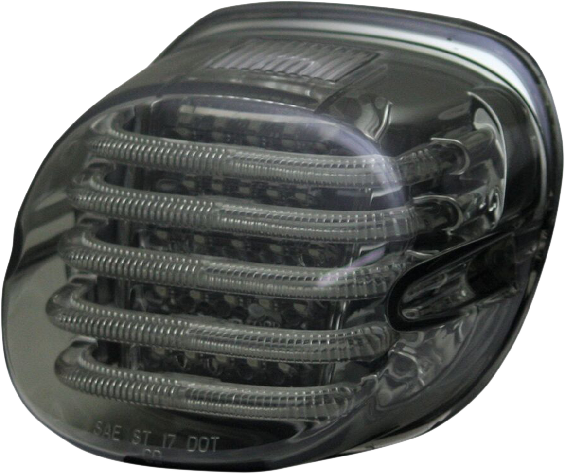 CUSTOM DYNAMICS Taillight - with Top License Plate Illumination Window / Smoke 2010-1363