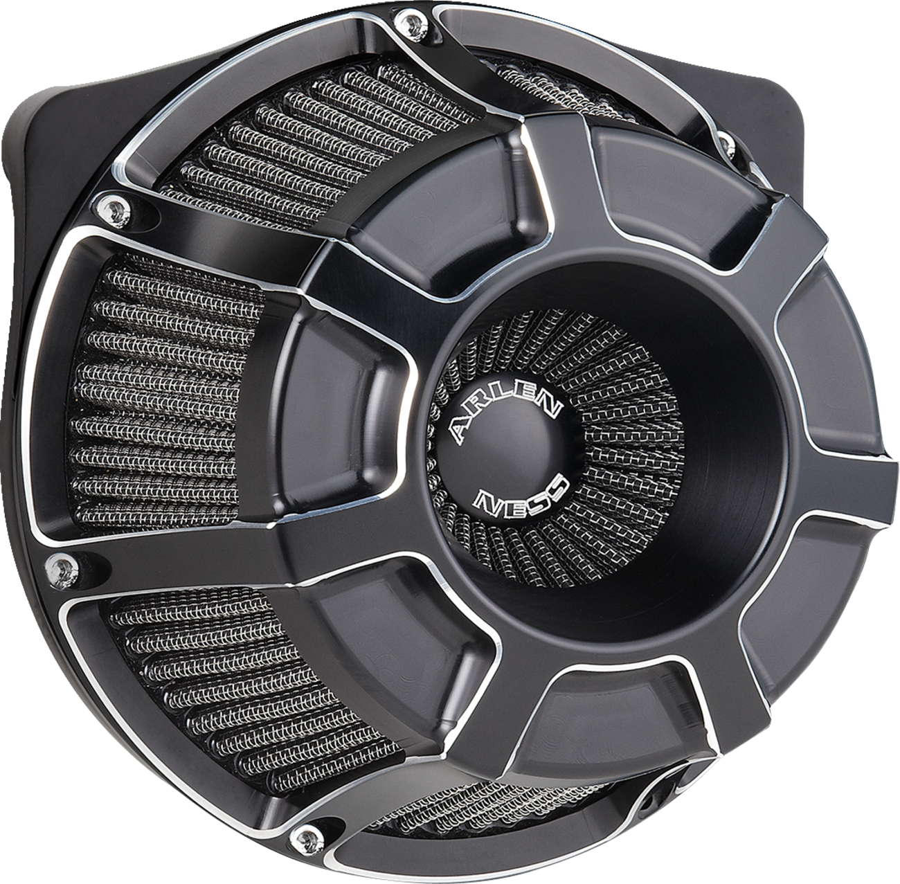ARLEN NESS Inverted Series Air Cleaner Kit - Beveled / Black 1010-3225