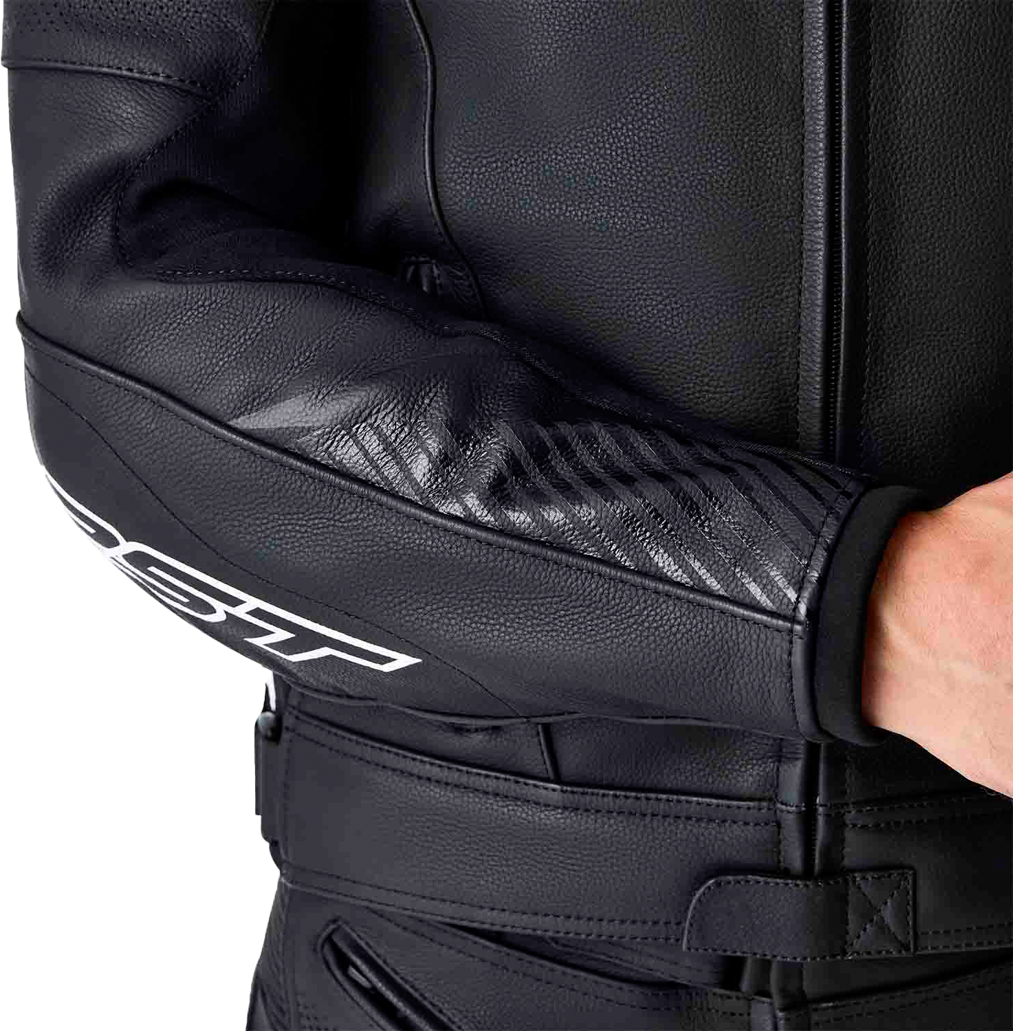 RST Tractech Evo 5 CE Men's Leather Jacket - Black / White - View 20
