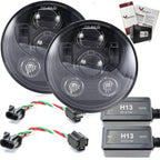 Eagle Lights 7" Round LED Generation III Headlight - Black - Jeep Wrangler - Double Pack