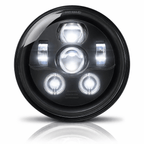 Eagle Lights 7" LED Headlight Kit for Harley Davidson and Indian Motorcycles - Generation III / Black