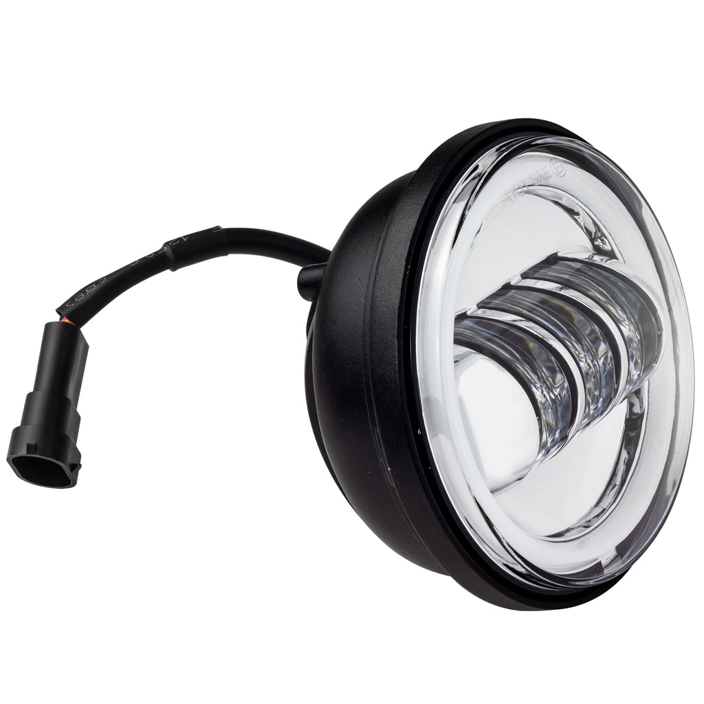 Eagle Lights 4.5" LED Passing Lamps with Halo DRL Rings – High Output Auxiliary Lights for Harley-Davidson® & Indian® Motorcycles