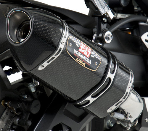 Yoshimura GSX-R600/750 11-26 R-77 Stainless Slip-On Exhaust, w/ Carbon Fiber Muffler