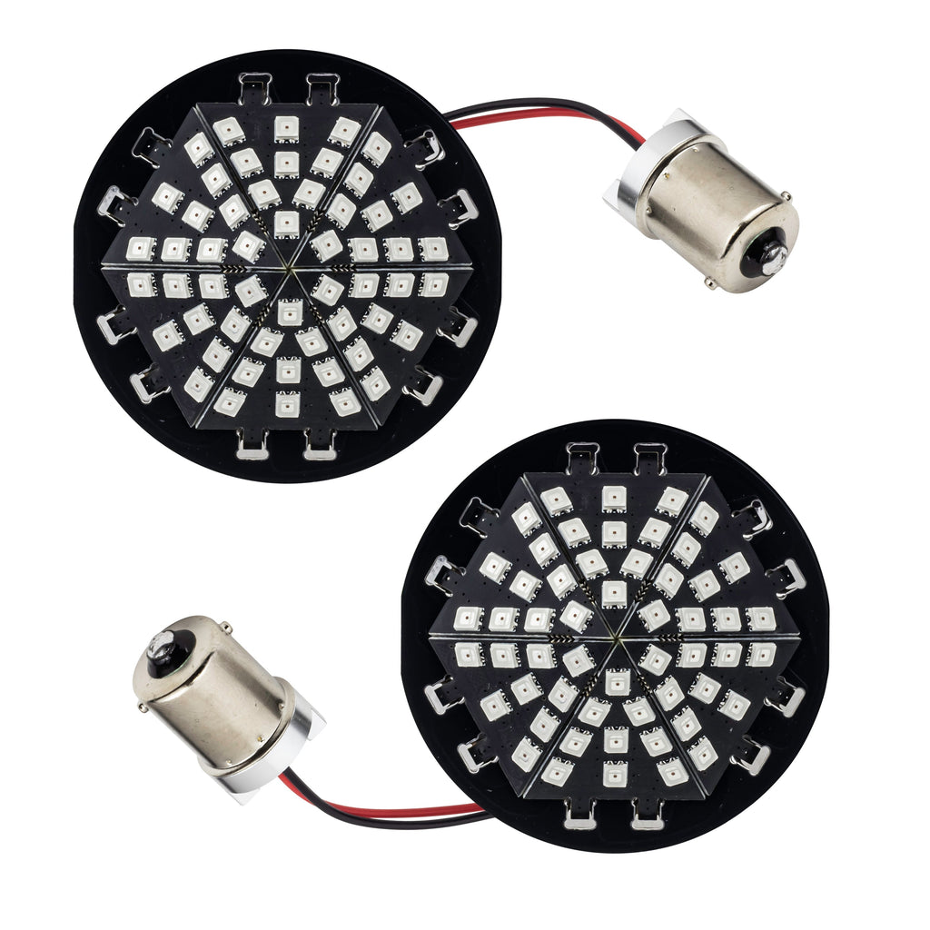 Eagle Lights Midnight Edition Generation III LED Premium Red Rear Turn Signals for Harley-Davidson® Motorcycles - 1156 Base