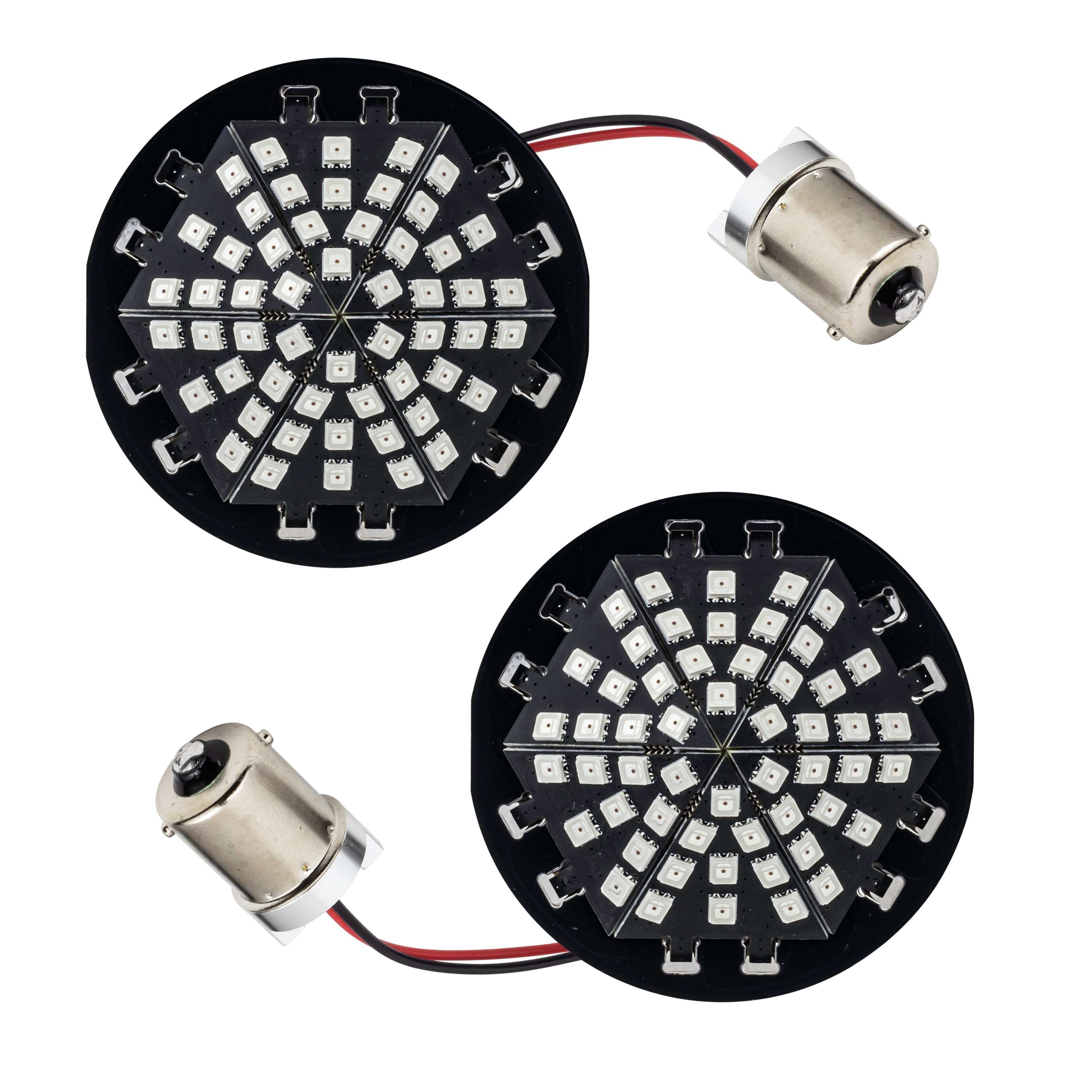Eagle Lights Midnight Edition Generation III LED Premium Red Rear Turn Signals for Harley-Davidson® Motorcycles - 1156 Base