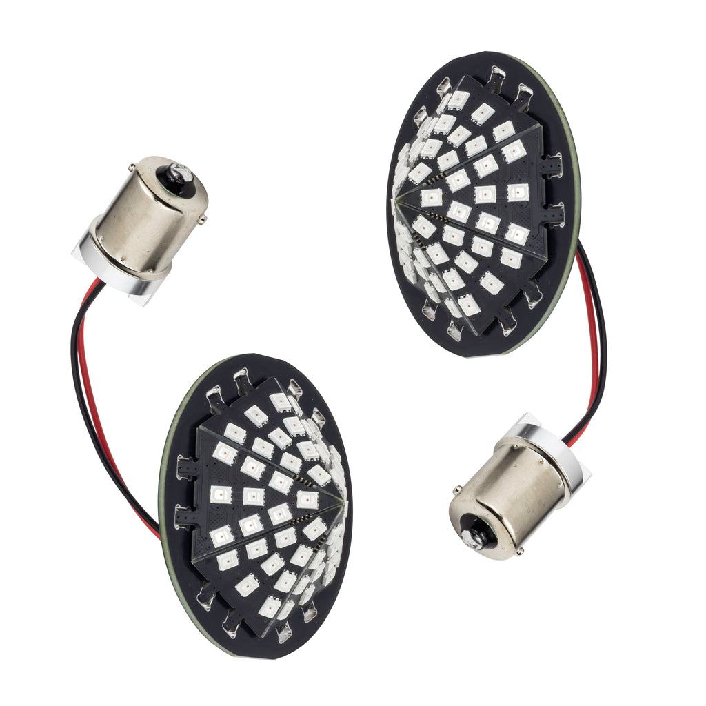 Eagle Lights Midnight Edition Generation III LED Premium Red Rear Turn Signals for Harley-Davidson® Motorcycles - 1156 Base