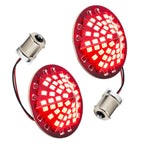 Eagle Lights Midnight Edition Generation III LED Premium Red Rear Turn Signals for Harley-Davidson® Motorcycles - 1156 Base