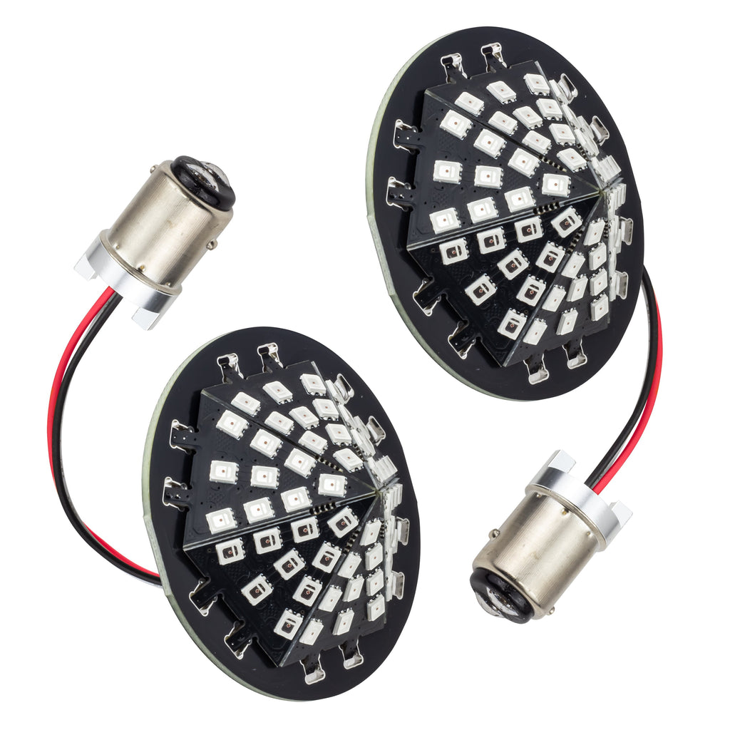 Eagle Lights Midnight Edition Generation III Front and Rear LED Turn Signal Kit for Harley-Davidson® Motorcycles- 1157 Front / 1157 Rear