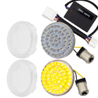 Eagle Lights 2" Rear LED Turn Signals for Harley-Davidson Motorcycles- Generation I / 1156 Base / Amber