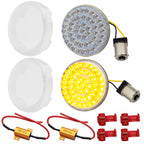 Eagle Lights 2" Rear LED Turn Signals for Harley-Davidson Motorcycles- Generation I / 1156 Base / Amber