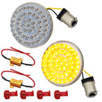 Eagle Lights 2" Rear LED Turn Signals for Harley-Davidson Motorcycles- Generation I / 1156 Base / Amber