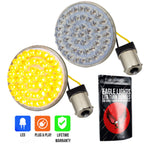 Eagle Lights 2" Rear LED Turn Signals for Harley-Davidson Motorcycles- Generation I / 1156 Base / Amber