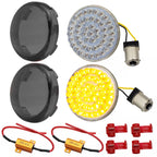 Eagle Lights 2" Rear LED Turn Signals for Harley-Davidson Motorcycles- Generation I / 1156 Base / Amber