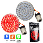 Eagle Lights 2" Rear LED Turn Signals for Harley-Davidson Motorcycles- Generation I / 1156 Base / Red