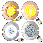 Eagle Lights 3 1/4" Front and Rear LED Turn Signal Kit For Harley-Davidson® Motorcycles - Generation I / Amber Rear Turn Signals