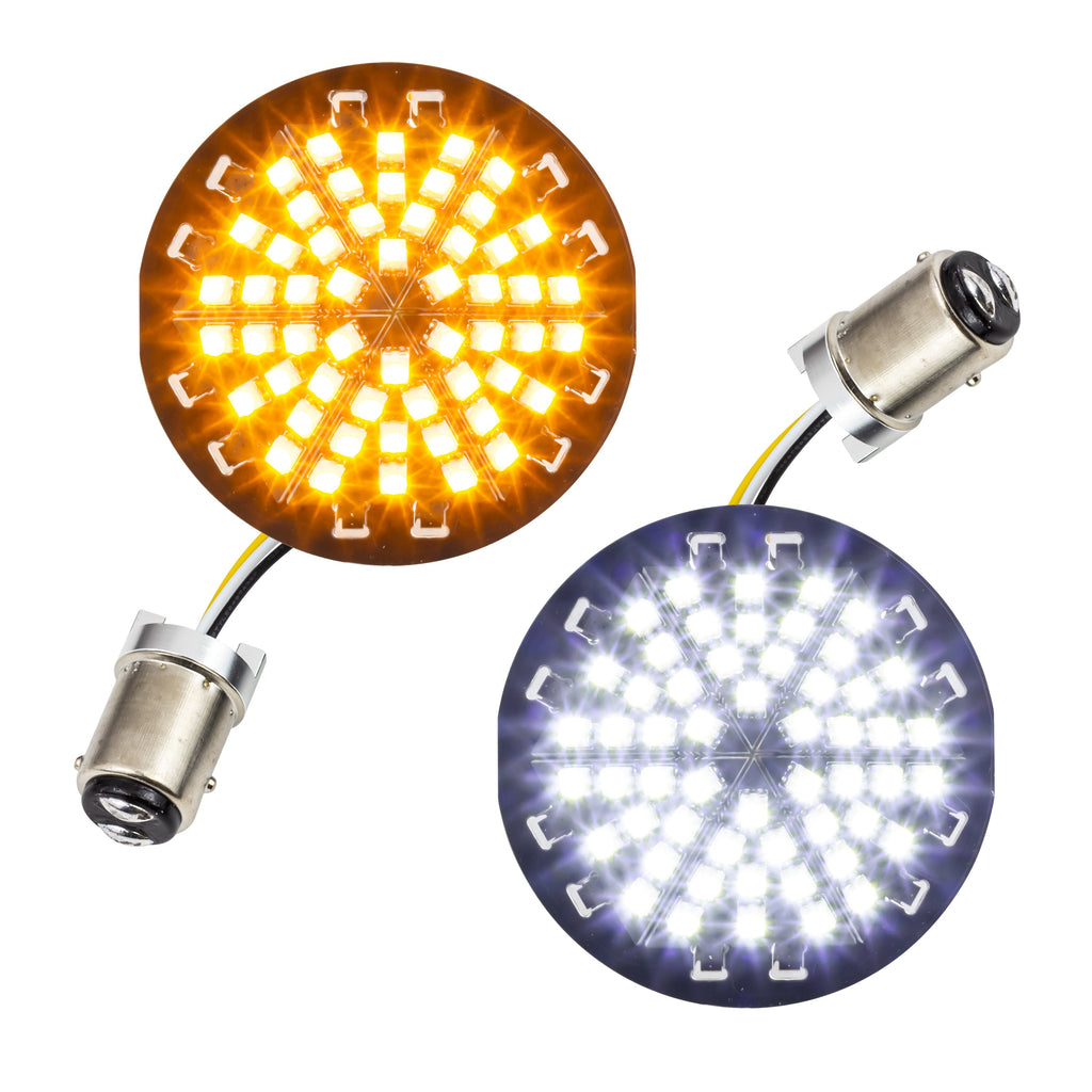 Eagle Lights Midnight Edition Generation III Front and Rear LED Turn Signal Kit for Harley-Davidson® Motorcycles- 1157 Front / 1157 Rear