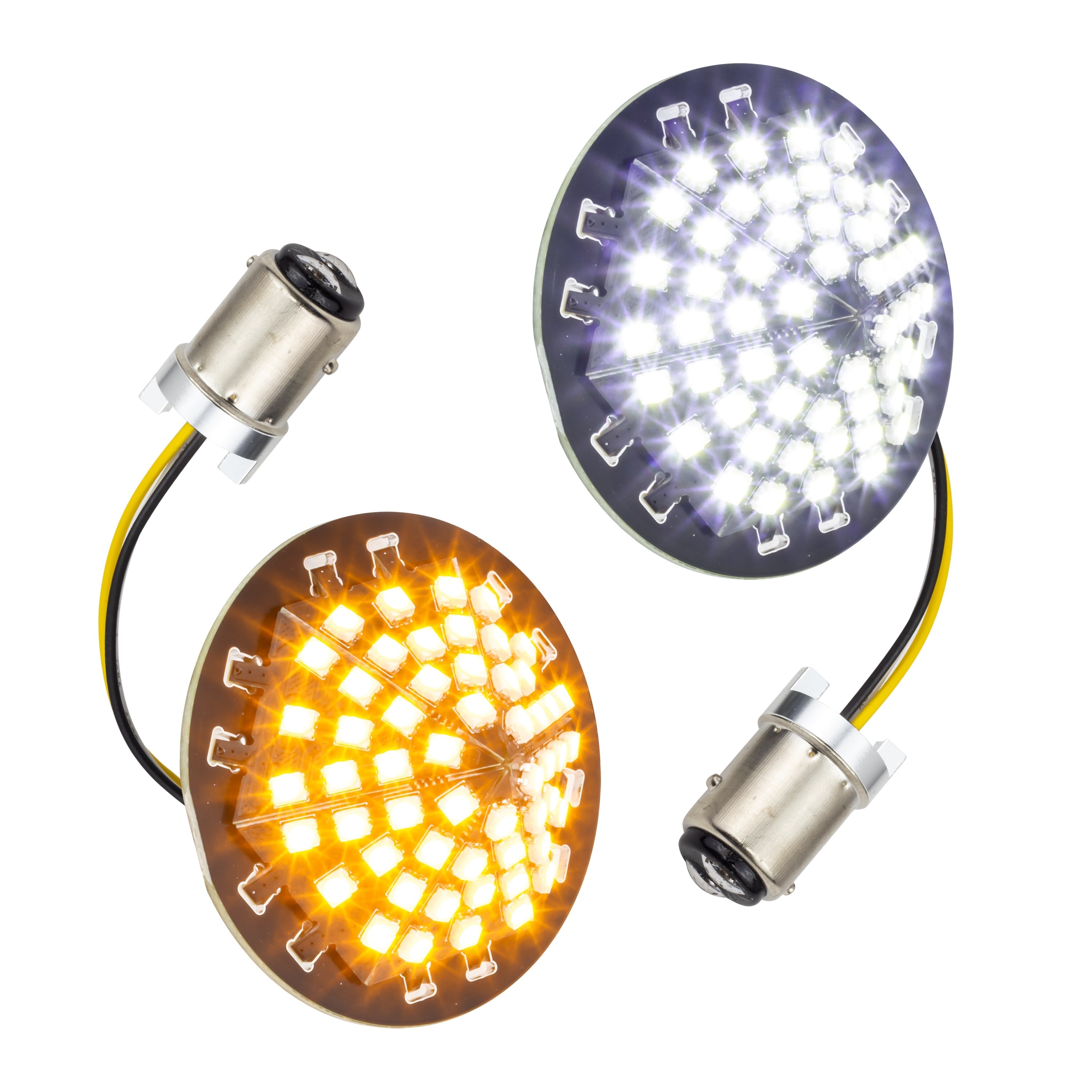 Eagle Lights Midnight Edition Generation III Front and Rear LED Turn Signal Kit for Harley-Davidson® Motorcycles- 1157 Front / 1157 Rear