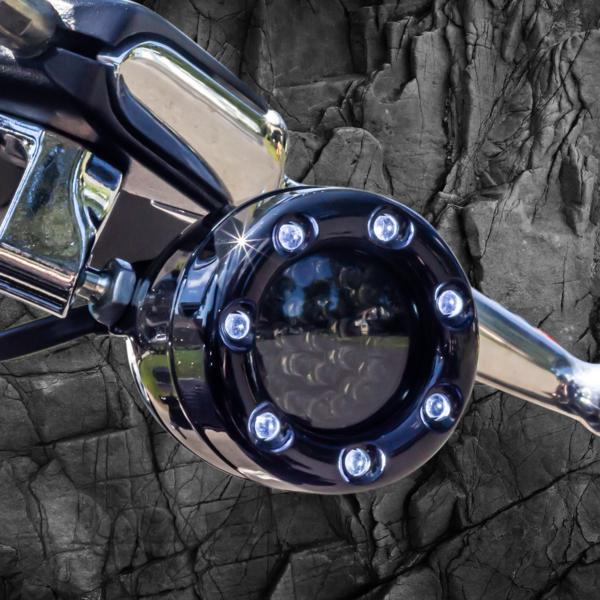 Eagle Lights 2” Infinity Beam Front and Rear (1157) LED Turn Signal Kit w/ Running LED Light Ring Covers for Harley-Davidson® Motorcycles
