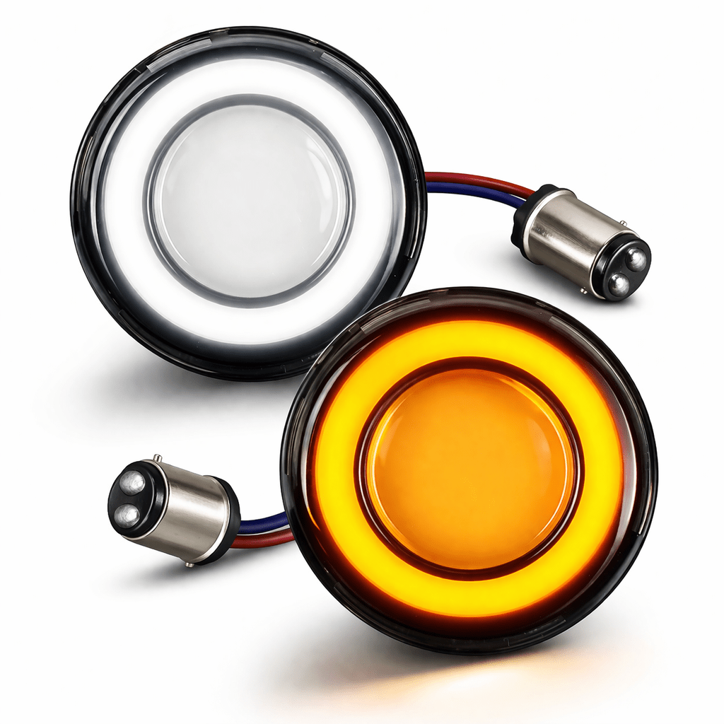 Eagle Lights HALOS 2" Front LED Turn Signals for Harley-Davidson® Motorcycles
