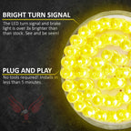 Eagle Lights 2" Rear LED Turn Signals for Harley-Davidson Motorcycles- Generation I / 1156 Base / Amber