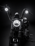 Eagle Lights 2” LED Turn Signal and Running Light Kit for Harley-Davidson® Motorcycles- Generation I / 1157 Front / 1156 Red Rear