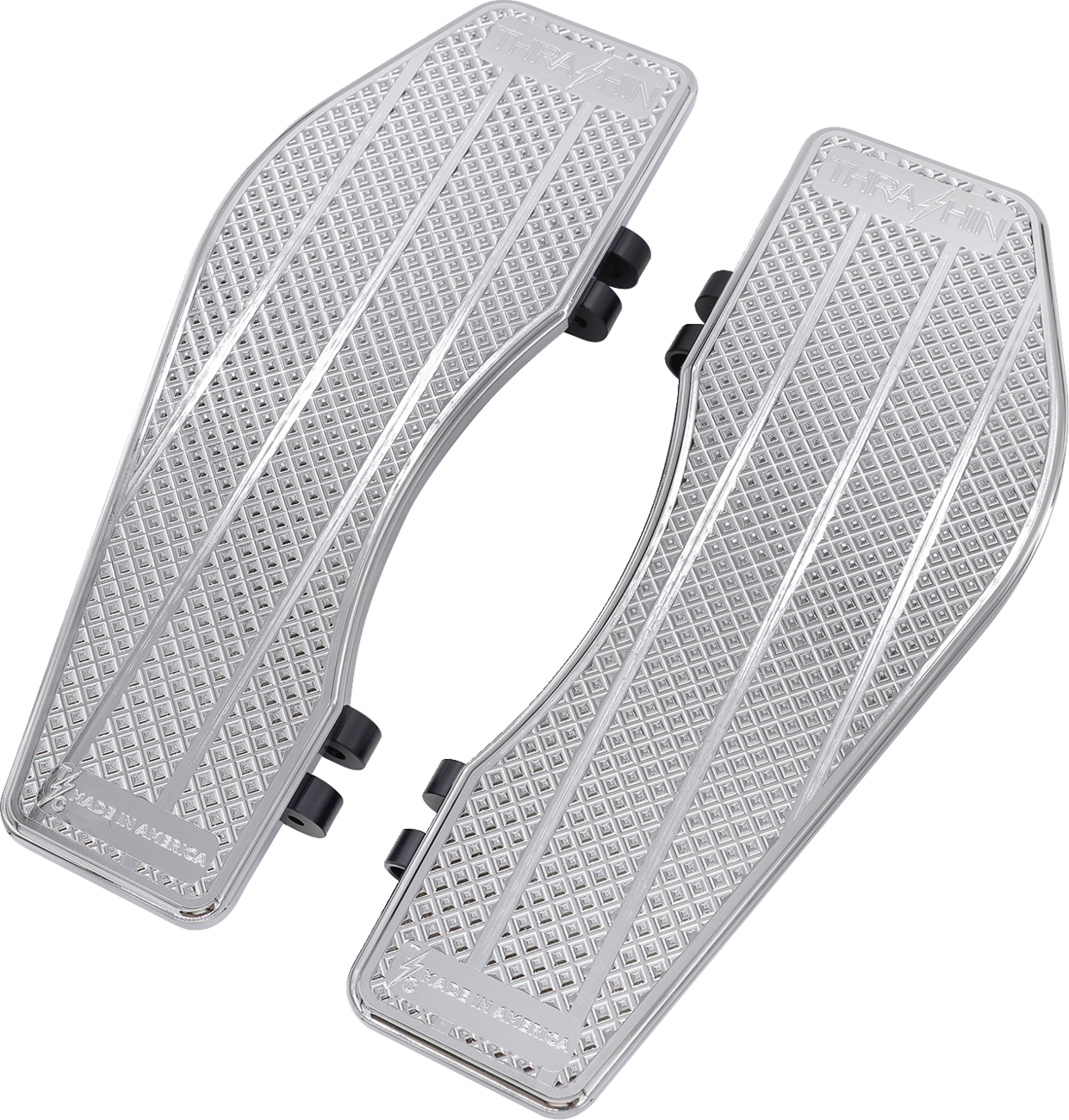 THRASHIN SUPPLY CO. Bagger Floorboards - Floorboards / Driver / Chrome 1621-1181