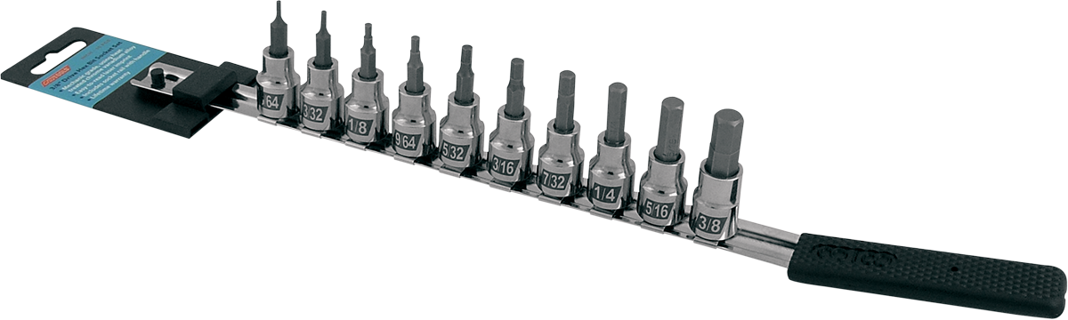 CRUZTOOLS Socket Bit Set - Hex / Inch 3812-0032