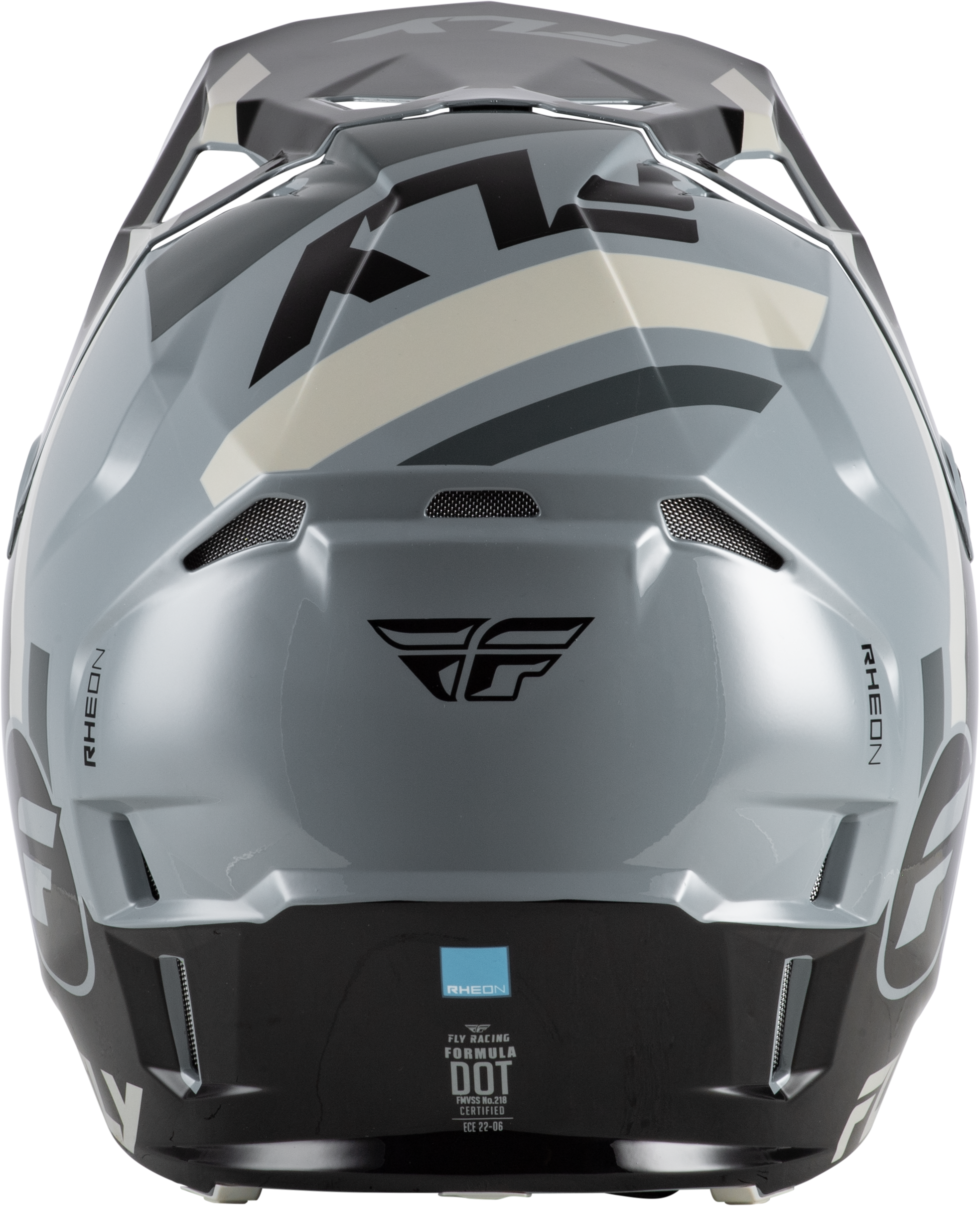 FLY Racing Formula CP Seal Helmet (2026) - Black / Grey / Light Grey - View 5