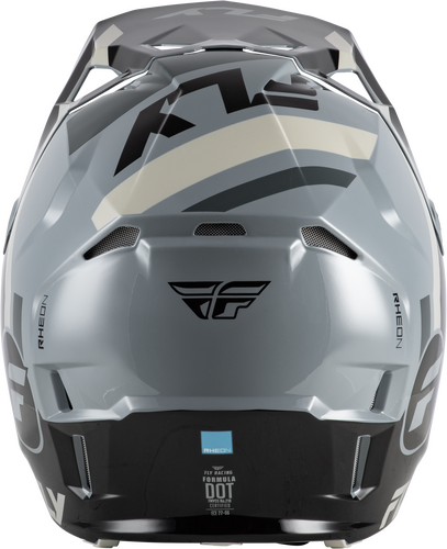 FLY Racing Formula CP Seal Helmet (2026) - Black / Grey / Light Grey - View 21