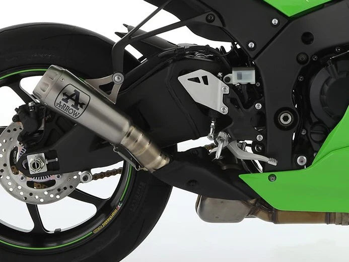 71928PRI Arrow Pro-Race Slip-on Exhaust, Nichrome for Kawasaki ZX-10RR 2021-2025