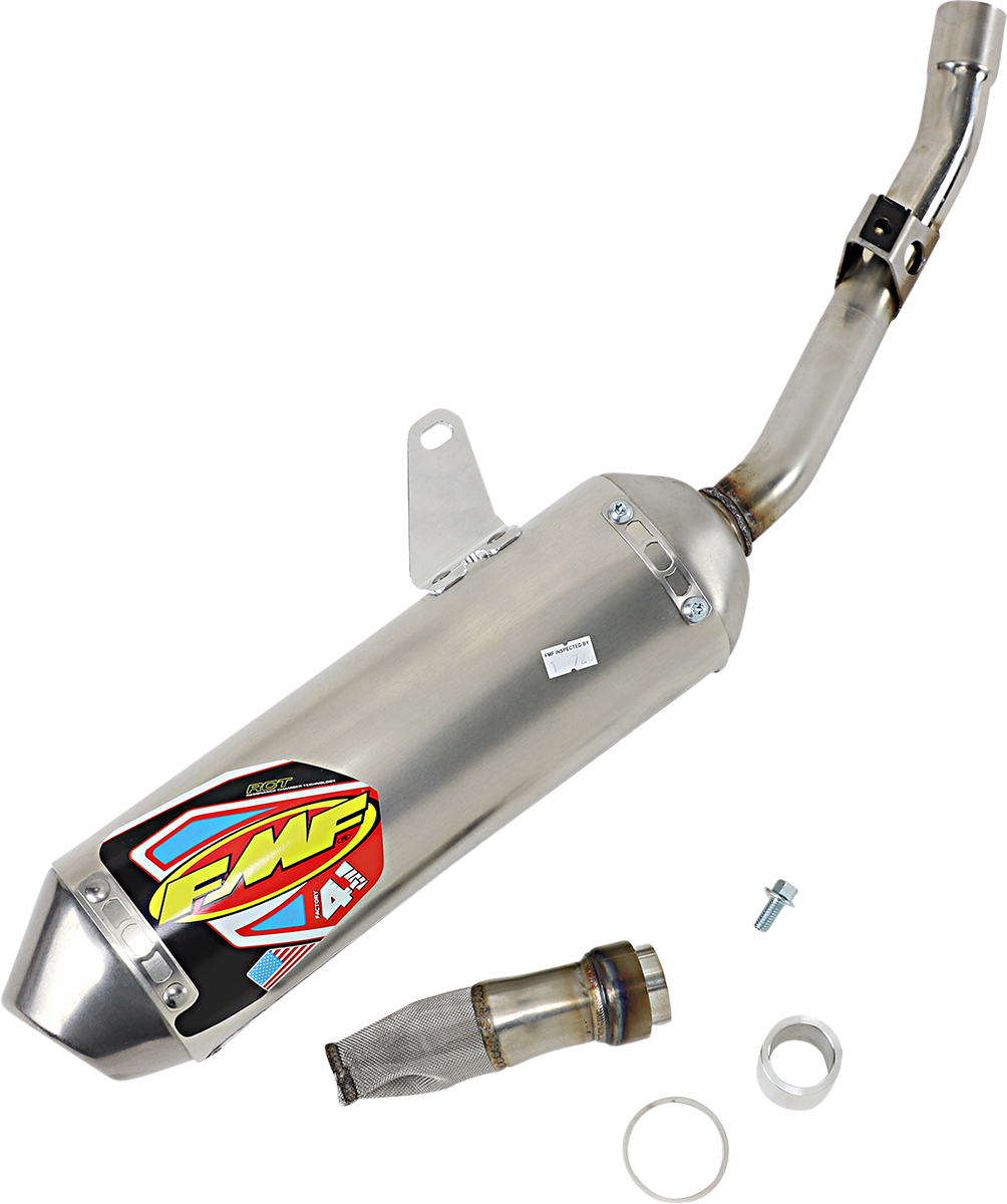 FMF Racing Kawasaki KLX140 2008-2020; Kawasaki KLX140F 2021; Kawasaki KLX140G 2017-2020; Kawasaki KLX140R F / KLX140R L 2022-2026 KAW KLX140/L/G'08-26 S/S ANO TI MINI Factory 4.1 Slip-On MFLR 042383