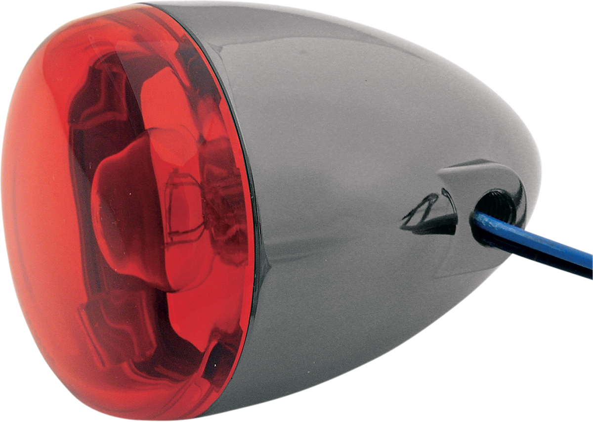 CHRIS PRODUCTS LED Turn Signal - Black Nickel/Red 2020-0154