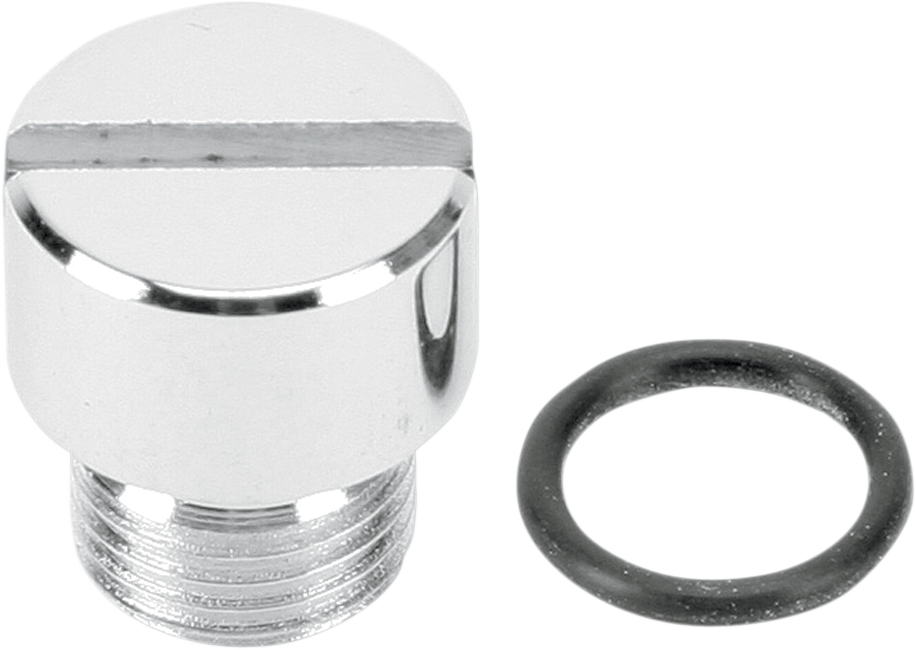 COLONY Oil Screen Plug - Chrome / Big Twin 0932-0056