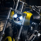 Eagle Lights 5-3/4" (5.75") Round Harley LED Headlight and Red LED Taillight Conversion / Upgrade Kit for Harley Sportster / Dyna