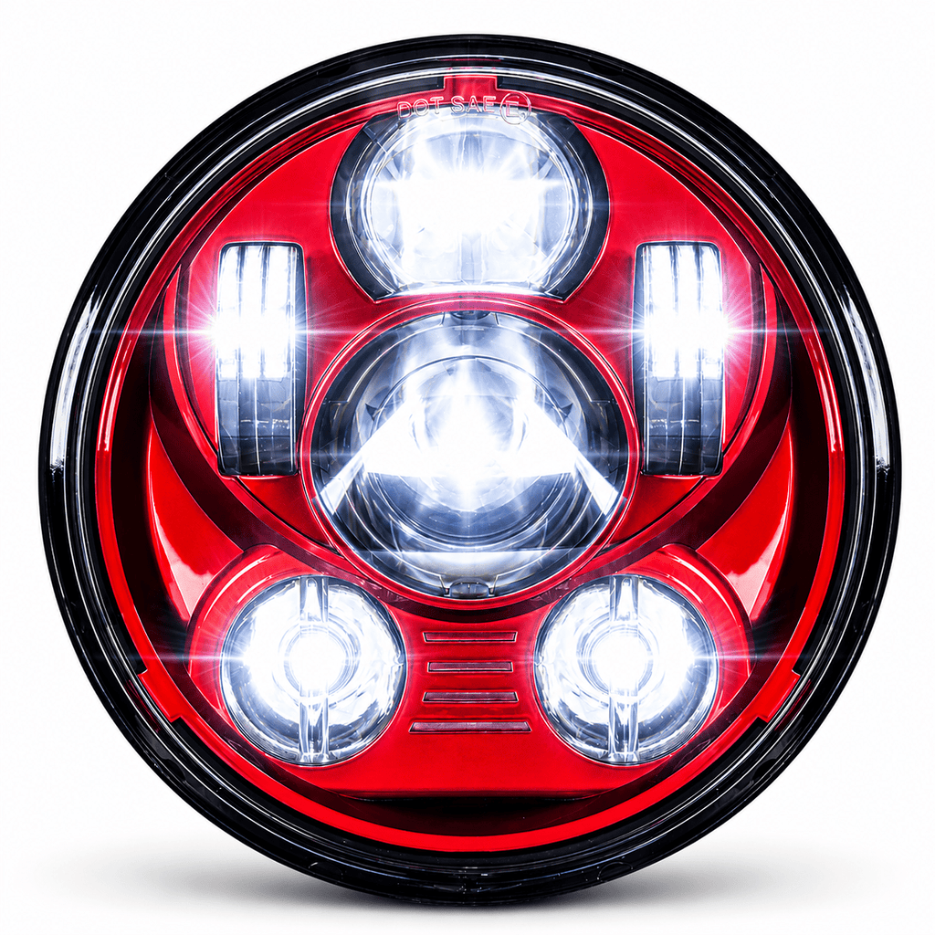 Eagle Lights 5 3/4" Generation III Red LED Projection Headlight - Color Matched