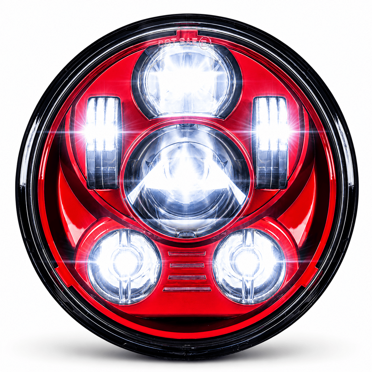 Eagle Lights 5 3/4" Generation III Red LED Projection Headlight - Color Matched
