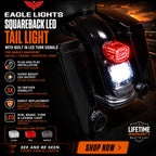 Eagle Lights Squareback LED Replacement Harley-Davidson® Softtail / Touring / Sportster / Dyna Tail Light with Built In LED Turn Signals