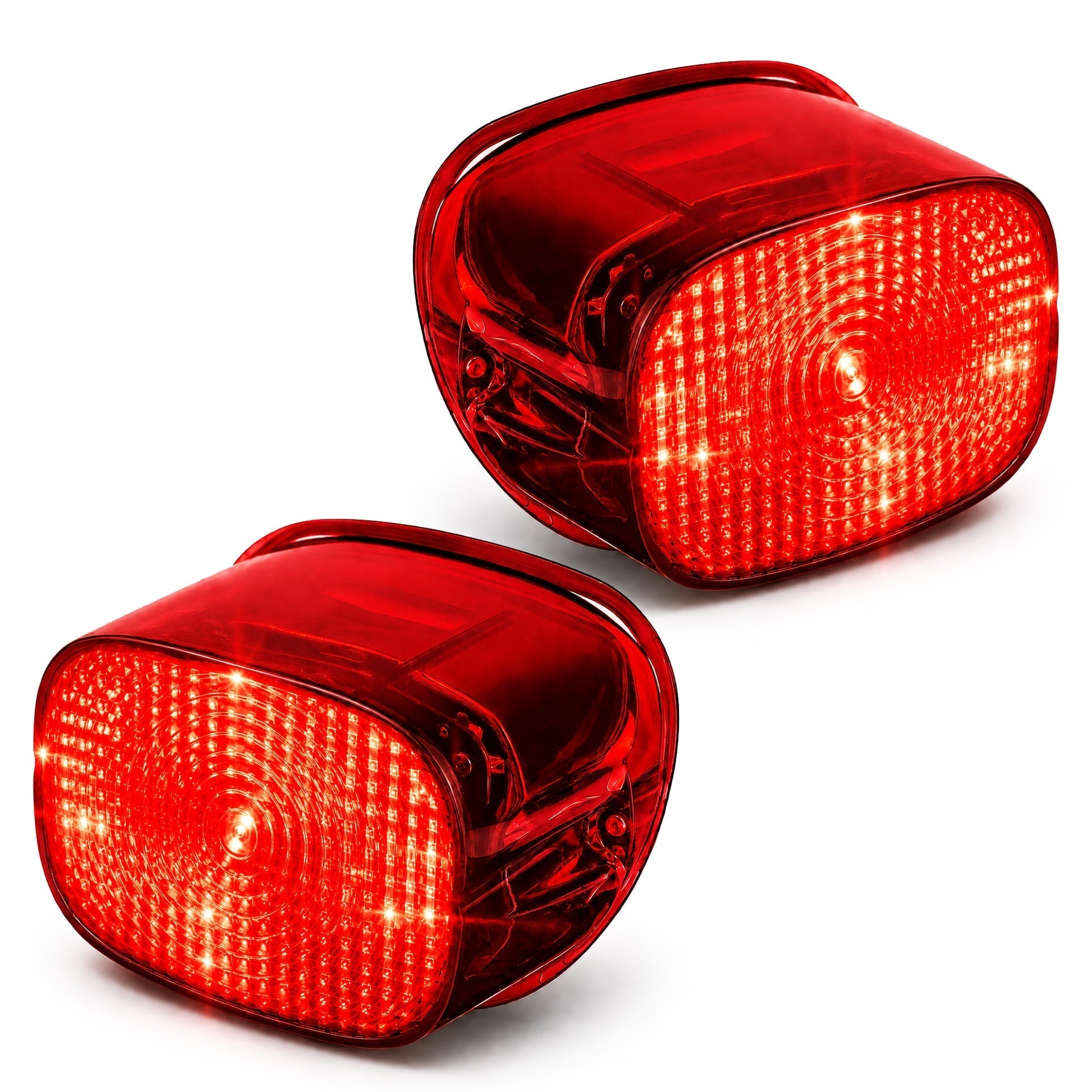 Eagle Lights Flashing Strobe LED Squareback Tail Brake Light Kit for Harley-Davidson® Tri Glide Models