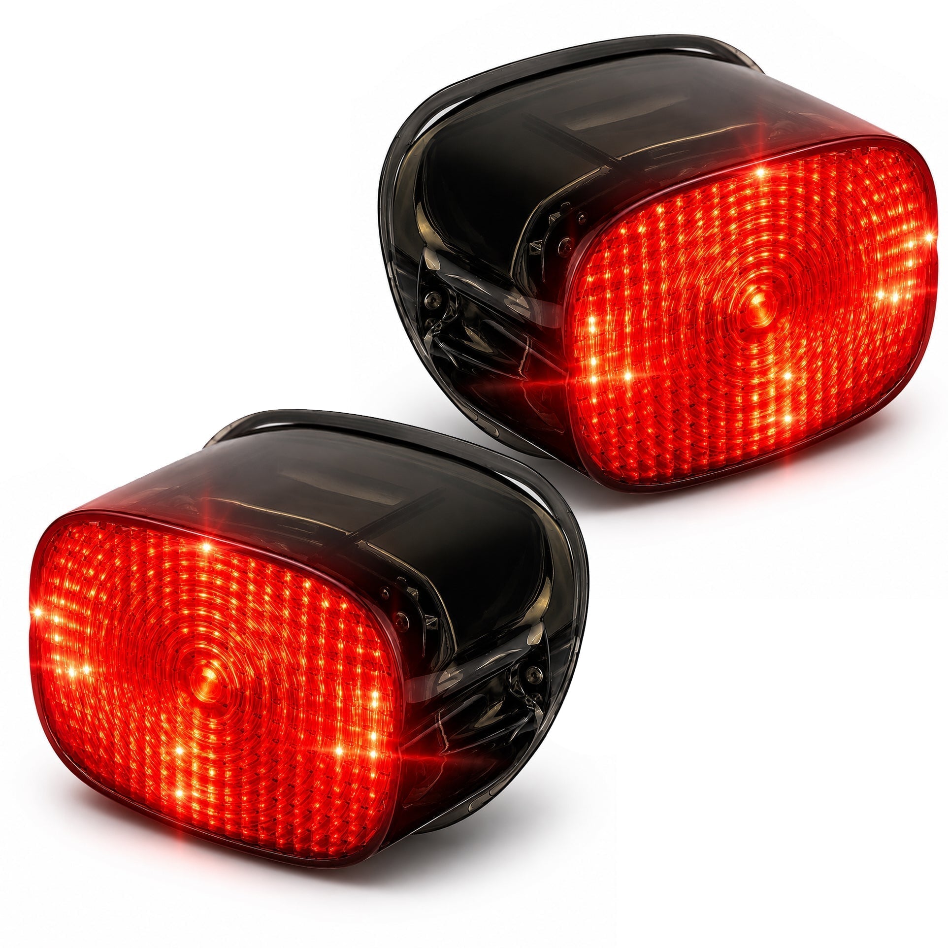 Eagle Lights Flashing Strobe LED Squareback Tail Brake Light Kit for Harley-Davidson® Tri Glide Models