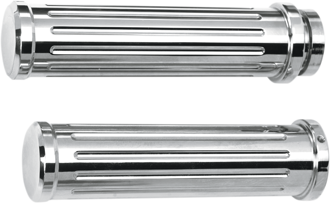 PRO-ONE PERF.MFG. Chrome Billet Grips - Ball-Milled 500560
