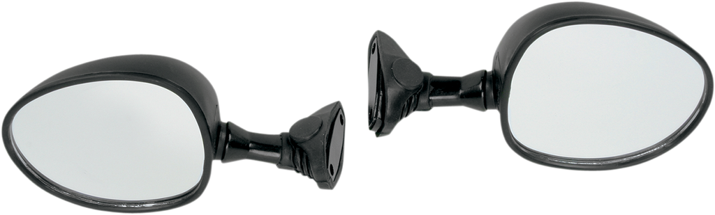 KIMPEX Panel Mount Mirror - Mirror / Side View / Panel Mount / Round / Black 0640-0197