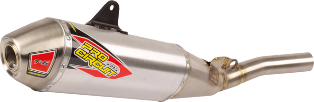 Pro Circuit T-6 Slip-On Muffler - Stainless Steel / YZ 450 1821-2298